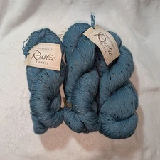 Queensland Collection Rustic Tweed Color 121 Teal 3 Hanks 100g 318yds