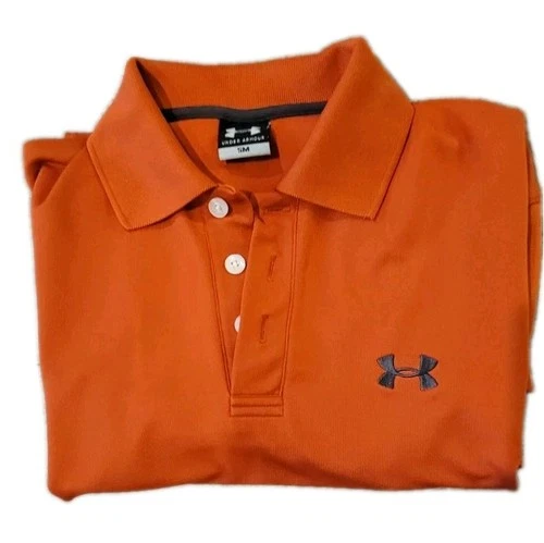Under Armour Orange Short-Sleeve Polo