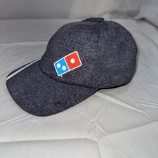 Dominos Pizza Gear Adjustable Uniform Employee Work Hat Ball Cap Gray Reflective