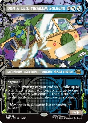1x Don & Leo, Problem Solvers - Showcase MTG - Teenage Mutant Ninja Turtles - NM