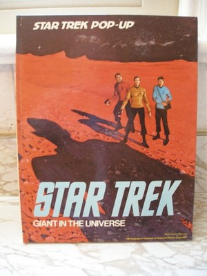 1977 Vintage STAR TREK Pop Up Book / Giant in the Universe
