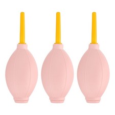 3Pcs Soft Tip Air Blower Dust Blaster for Camera Lens, Pink/Yellow