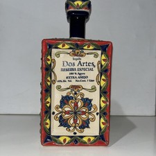 Collectible Taquila Bottle Of Dos Artes Reser...