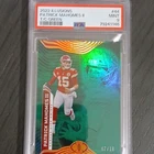 Panini Illusions Patrick Mahomes II T/C Green Serial Numbered PSA 9 #44 2022