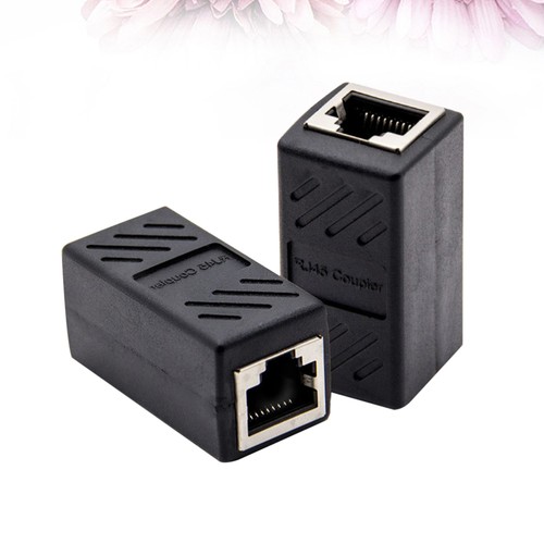 2 Pcs Network Cable Connector Ethernet Extension Female Coupler LAN - 第 2/12 張圖片