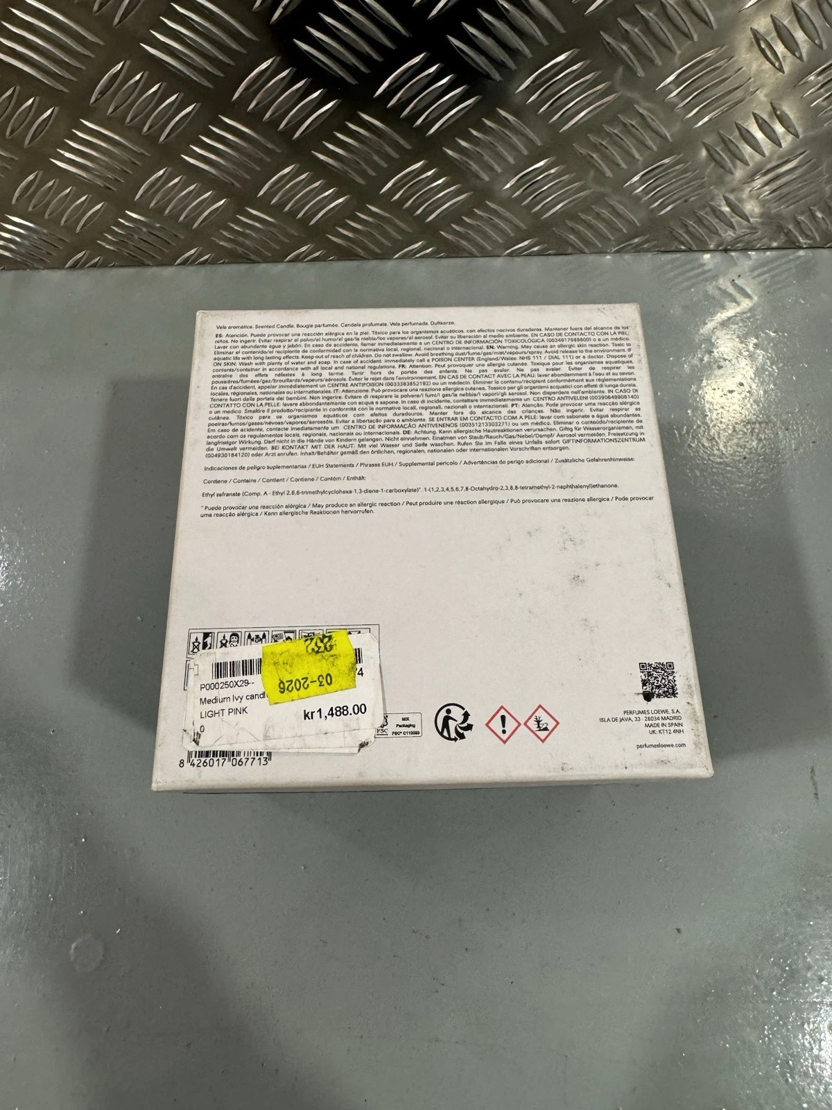 Loewe Medium Ivy Scented Wax Candle Ivy 610g Brand New Sealed 6