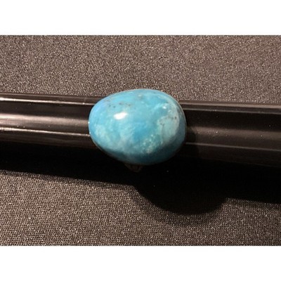 Vintage Sterling Turquoise Dome Ring Signed RPC Size 9