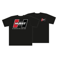 Hurst Shifters T-shirt Classic Red And Black Block Logo Graphic Hurst Iconic Hurst Shifters T-shirt Classic Red And Black Block Logo Graphic Hurst Iconic