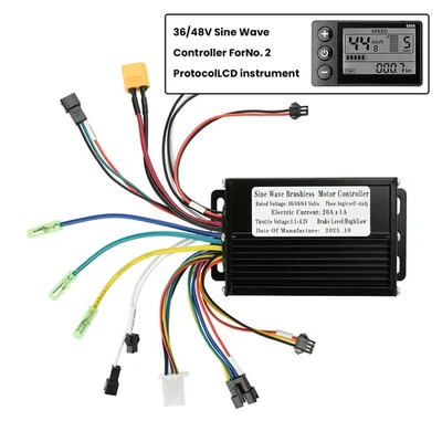 MARKENLOS Regolatore motore brushless onda sinusoidale 36V 48V 20A 350W-500W per bicicletta elettrica