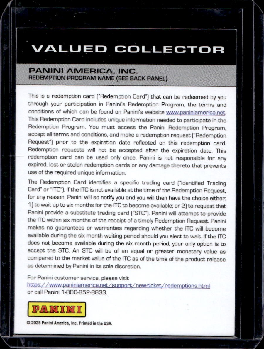 Anthony Davis 2024 Panini Prizm #22 Signatures Auto Gold /10 view 2