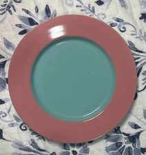 Lindt Stymeist Colorways Dessert Pie Plate 8" Rare Pink Turquiose Japan