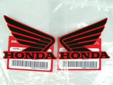 ORIGINAL Honda Wing Flügel-8,5cm-SCHWARZ/ROT-REBEL-TOPPER-Aufkleber-Sticker-85mm