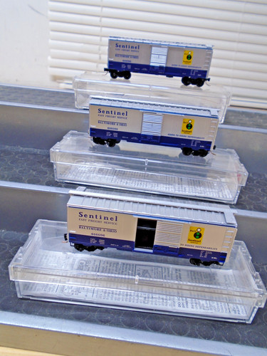 3 Micro-Trenes Escala N 20256 B&O Sentinel Puerta Corredera Boxcars Escala Cplrs OB EE. UU. | Condition: Used