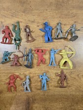 16 Pc. VTG 1950s/60s MARX Misc. Plastic Figures, Western Theme, Preowned