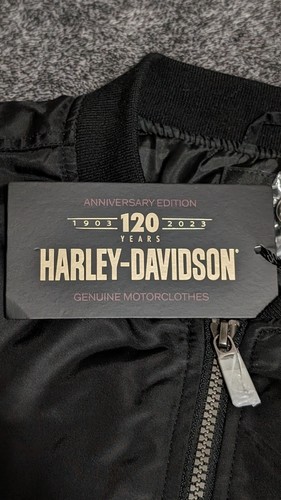 Harley Davidson 120th Anniversary Bomber Jacket 97556-23VW Women Size XL NWT - 第 16/19 張圖片