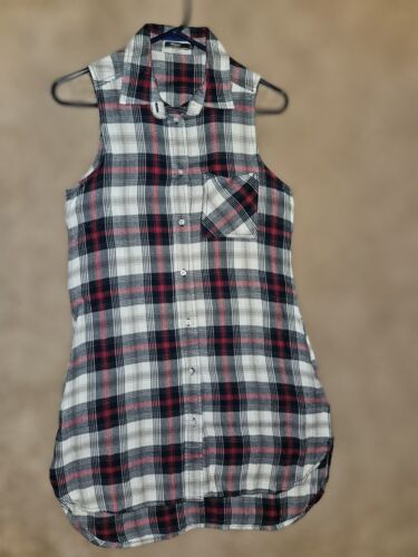 Plaid Dress from Silver Jeans Co. Size Small. Navy