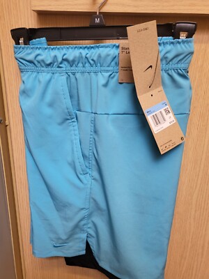 NWT-2025-Men's Nike Dri-Fit UNLIMITED VERSATILE DV9334-Shorts 7IN-2-1,ROYAL- MD