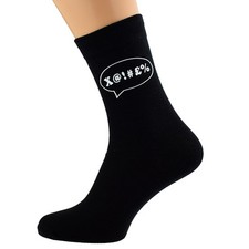 Expletive Sprechblasen-Design Herrensocken UK Größe 5-12 – X6N043