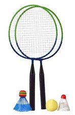 Best Sporting Kinder Badminton Federball Set mit 3 verschiedenen B&auml;llen
