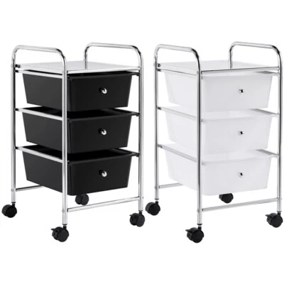 Badtrolley Rollcontainer Küchenwagen Badrollwagen Servierwagen Schubladenschrank