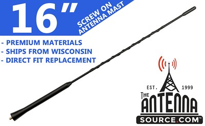 16'' FUBA STYLE ANTENNA MAST - FITS: 2013-2021 Chevrolet Spark