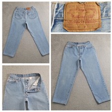 Vintage Levis 501 Jeans Women  s 28x24 Blue Button Fly Original Made In USA 1980s