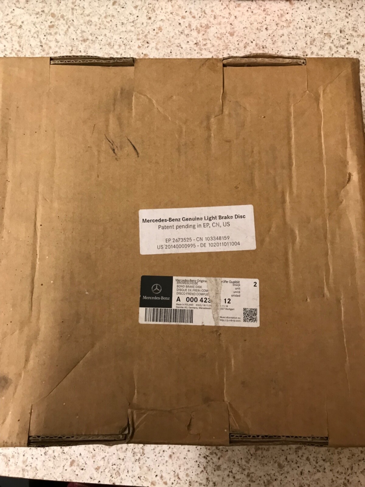 Mercedes-Benz A0004231812 Rear Left Bond Brake Disc for sale  