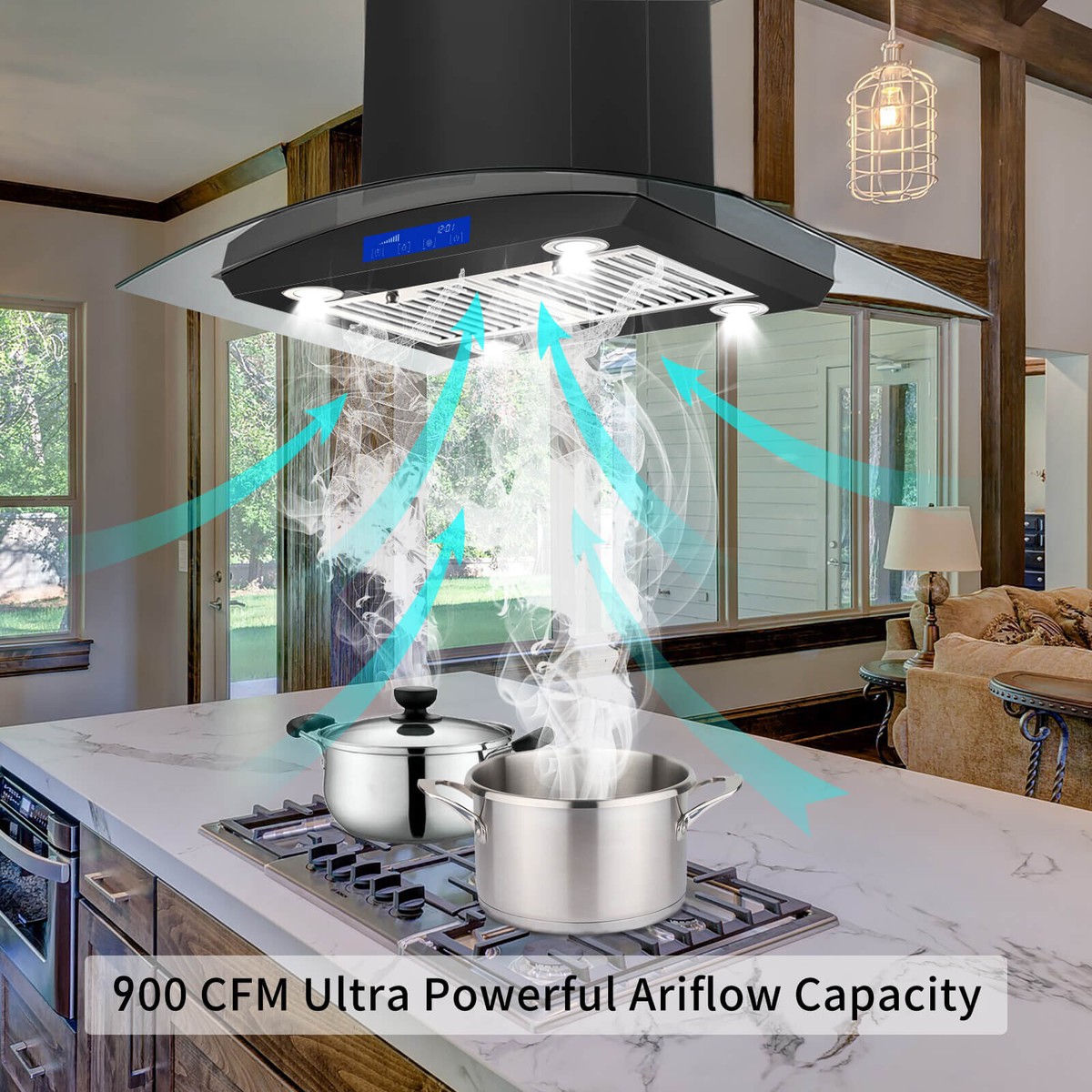 BRANO 36 Inch Built-inInsert Range Hood 900 CFM, | Ubuy