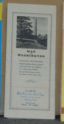 1942 Street Map of Washington D.C.