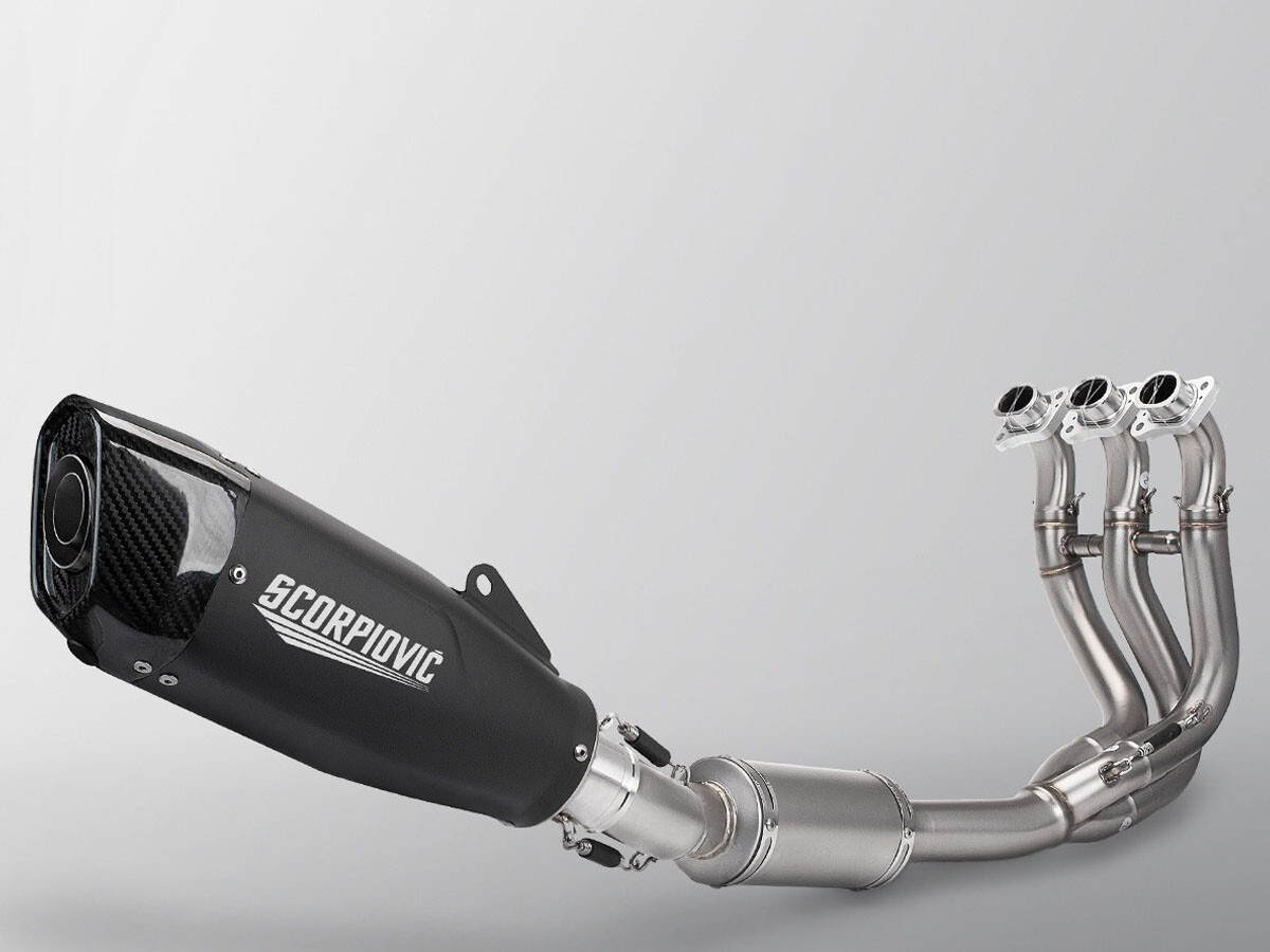 for Triumph Trident 660 2021-2023 Whole Exhaust System Carbon