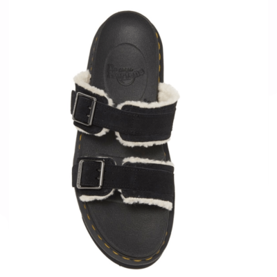 Dr. Martens Myles Faux Fur Platform Sandal (Unisex), Black  display picture 3