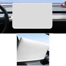 Tesla Model 3, Y Center Screen Slip On Sunshade Center Screen Protector, White