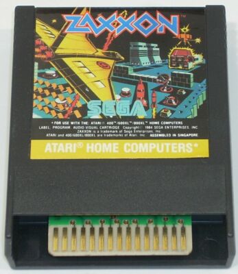 Atari 400/600XL/800XL Computer ZAXXON Video Game w/ Box Manual