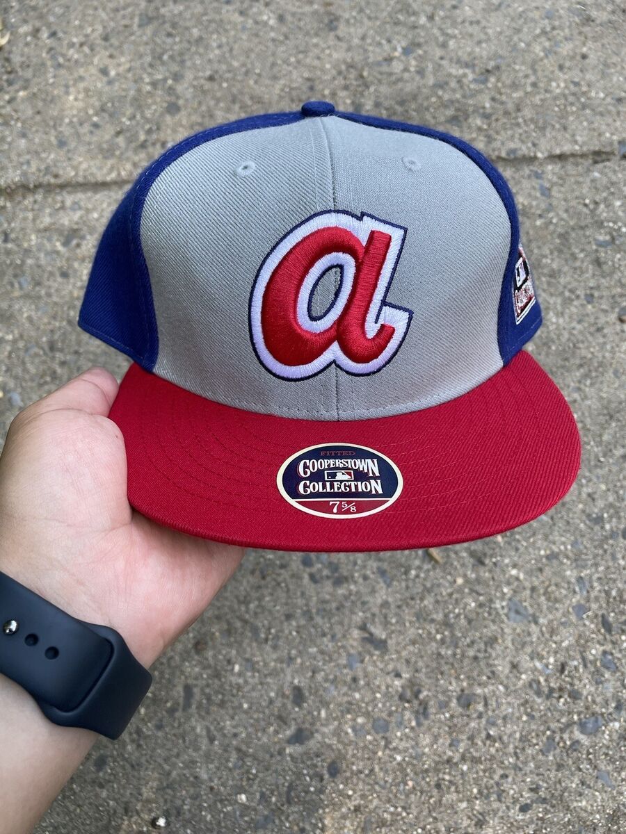 VINTAGE MLB Atlanta Braves Hat Sz 7 5/8 New Twins Enterprise VINTAGE MLB Atlanta Braves Hat Sz 7 5/8 New Twins Enterprise