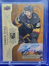 2018-19 Upper Deck Engrained Auto Thomas Hyka Golden Knights 