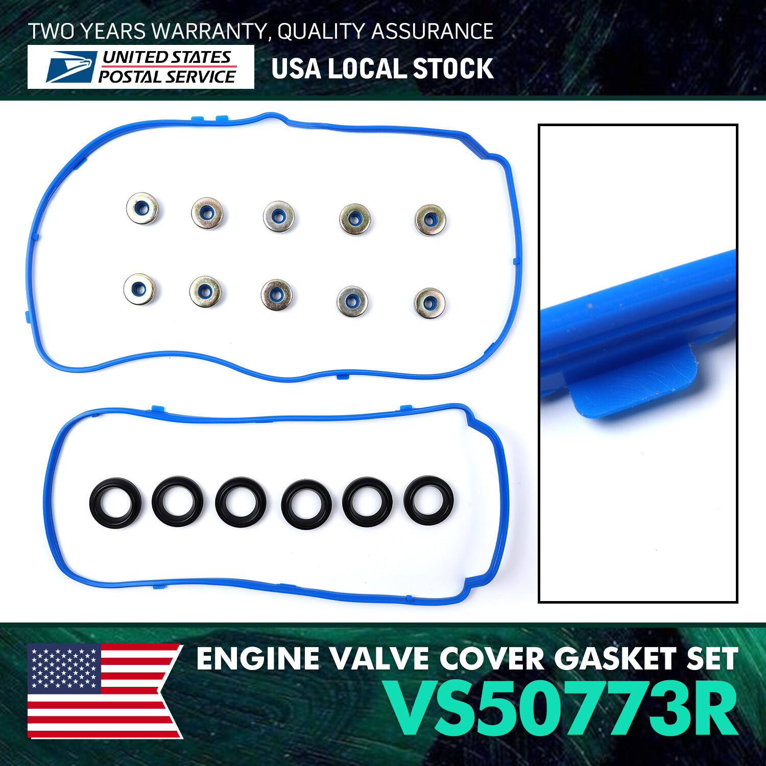 Valve Cover Gasket Grommets Seals VS50773R Honda Accord 3.5L V6 3471CC Replacement