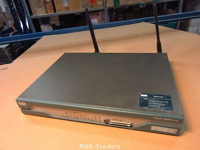 Cisco 1812W Wireless Integrated Services Router 8x10/100 LAN INC 2X ANTENNA 1812