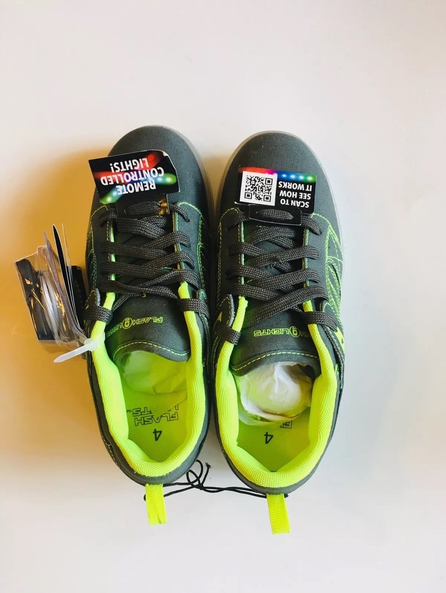 Flashlight Rechargeable Boys Athletic Color Changing LED Sneakers Sz NWT