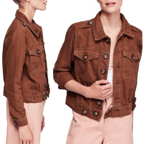People Eisenhower Denim Jacket Size 