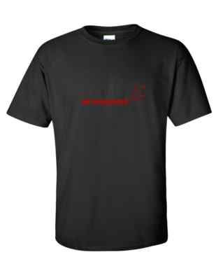 Air Greenland Red Retro Logo Greenlandic Airline Black Cotton T-Shirt