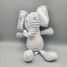 Chick Pea Elephant Lovie Gray Plush stuffed 11" textured White ears stuffed