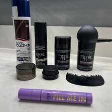 Toppik Hair Building Fibers, Fiberhold Spray, Hairline Optimizer, Dark Brown