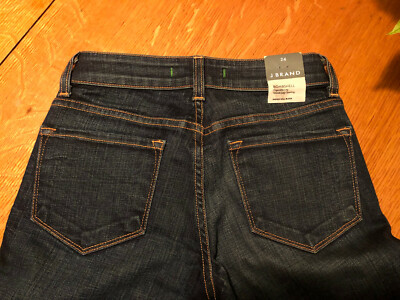 J BRAND BOMBSHELL CIGARETTE LEG DARK WASH JEANS 24 X 34 NWT NICE!