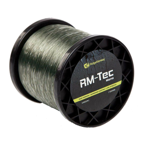 RidgeMonkey Green 15lb Mono Line Angling Fishing 1200M