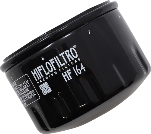 HF164 OIL FILTER SPIN-ON PAPER GLOSSY BLACK BMW R 1200 RT ABS 90 JAHRE 2013 - Photo 1/2