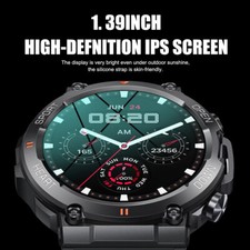 Men's Waterproof Smart Watch Military Tactical Wristwatch Sport Fitness Tracker.
