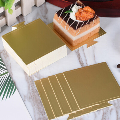  100 Pcs Gold Cake Board Wedding Mousse-Pad Mousse-Tablett Kuchenboden Aus Pappe