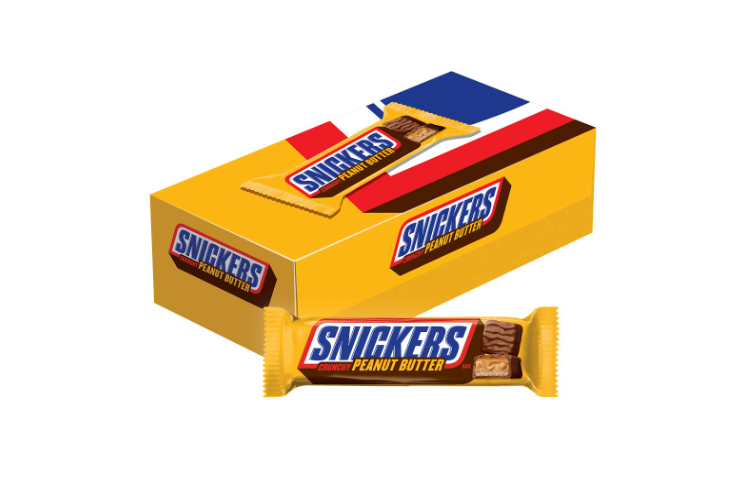 デカSNICKERS Snickers Peanut Butter Squared Chocolate Candy Bars 1.78 oz 18