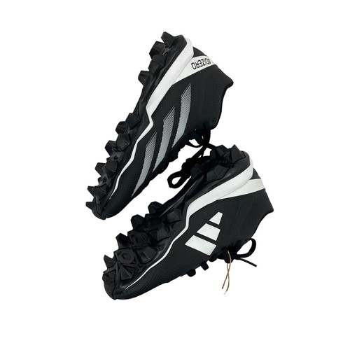 Adidas Adizero Impact 2 Molded Cleats Youth Size 3.5 Black/White Football Shoes - Picture 2 of 7