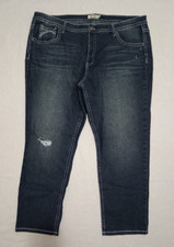 Faded Glory Women’s Jeans Dark Wash Straight Leg Pockets Size 26W (46×29)